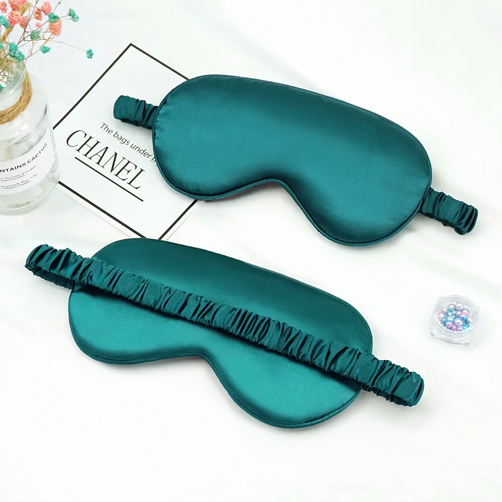 Description Picture 6 of itemImitated Silk Eye Patch Shading Sleep Eye Mask Eyepatch Travel Relax Cover Eyeshade Health Sleeping Shield Eye Care Tools