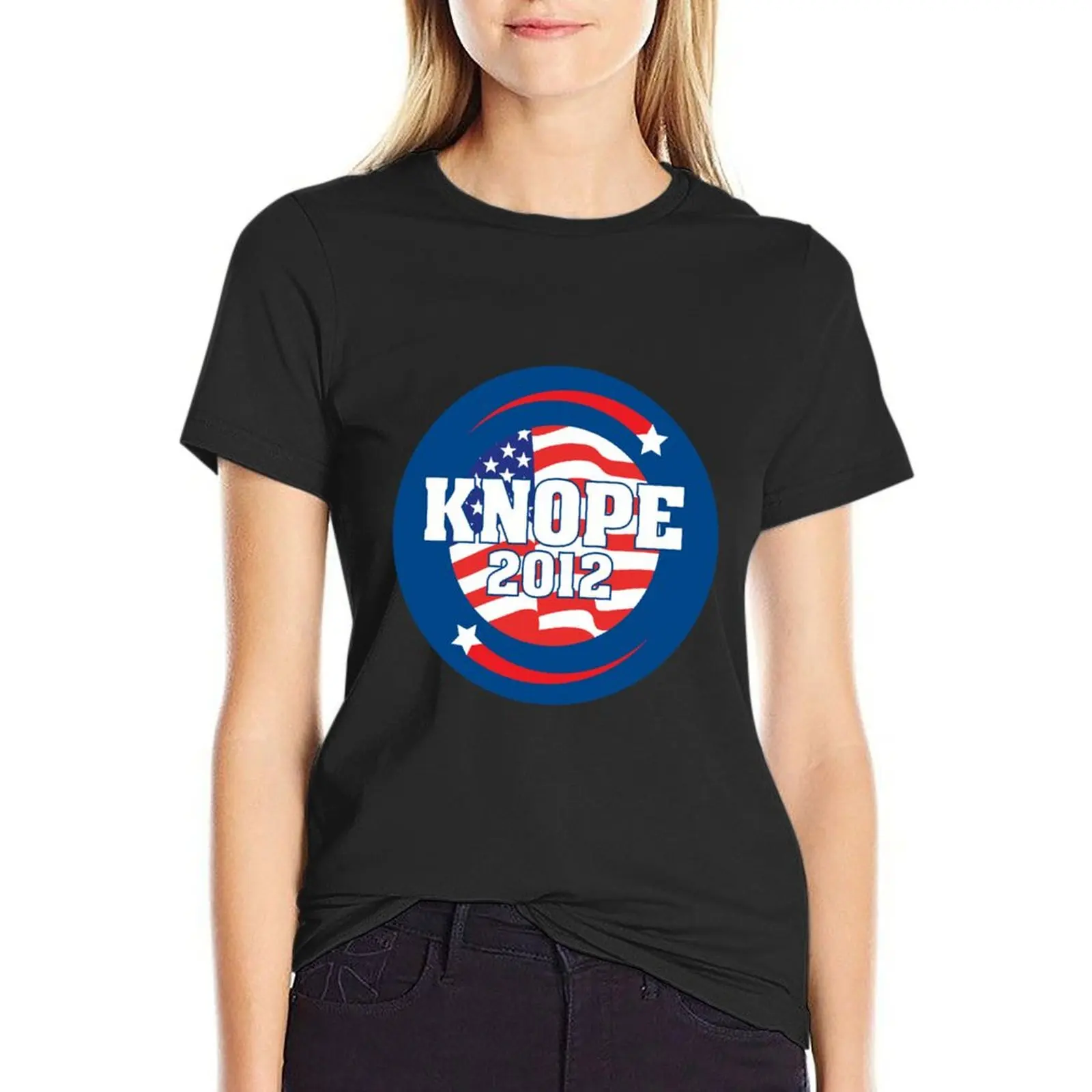 Knope 2012 Campaign T-Shirt Aesthetic clothing Short sleeve tee summer tops Women tops