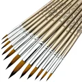 12pcs Golden Round