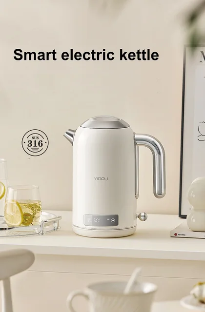 1.7L Smart Electric Kettle 316 Stainless Steel With Temperature Display  Fast Boil Kettle Baby Constant Temperature Kettle 1800W - AliExpress