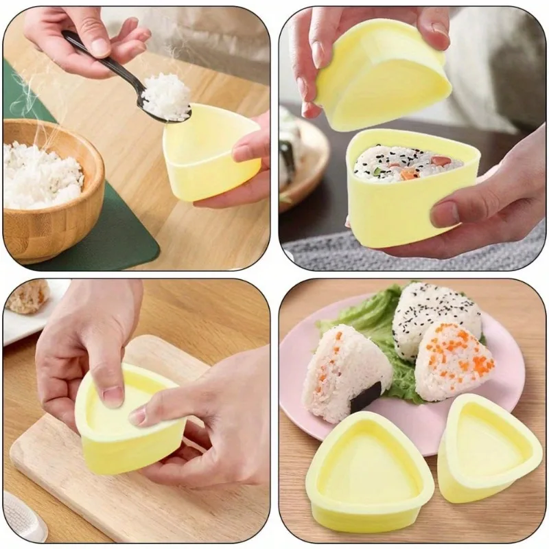 Non-Stick Rectangular Sushi Mold for DIY Rice Balls and Sushi Rolls Reusable Kitchen Tool for Beginners Bento Box Preparation