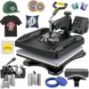 Heat Press Machine 8 in 1 Combo 15x15 Inch, 360° Swing Away Digital Tshirt Press Machine, Clamshell Sublimation Heat Press 1