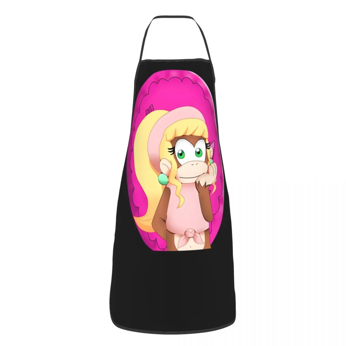 Unisex Fashion Dixie Kong Con Banana Coin Grembiule Adult Chef Tablier Kitchen Chef Cooking Baking Bavaglino D-Donkey Kong Game Painting