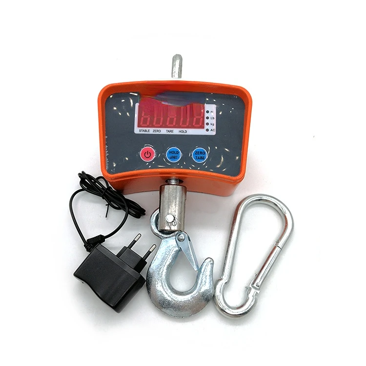 300Kg 100Kg 1000Kg Black Orange Aluminum Alloy Hanging Electronic 1T Crane Scale