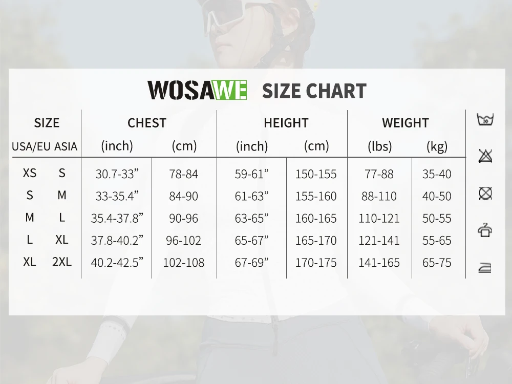 Women MTB Cycling Jersey Breathable Shirt UPF50+ Cycle Jersey with YKK 2-way Zipper Wosawe Bike Tops