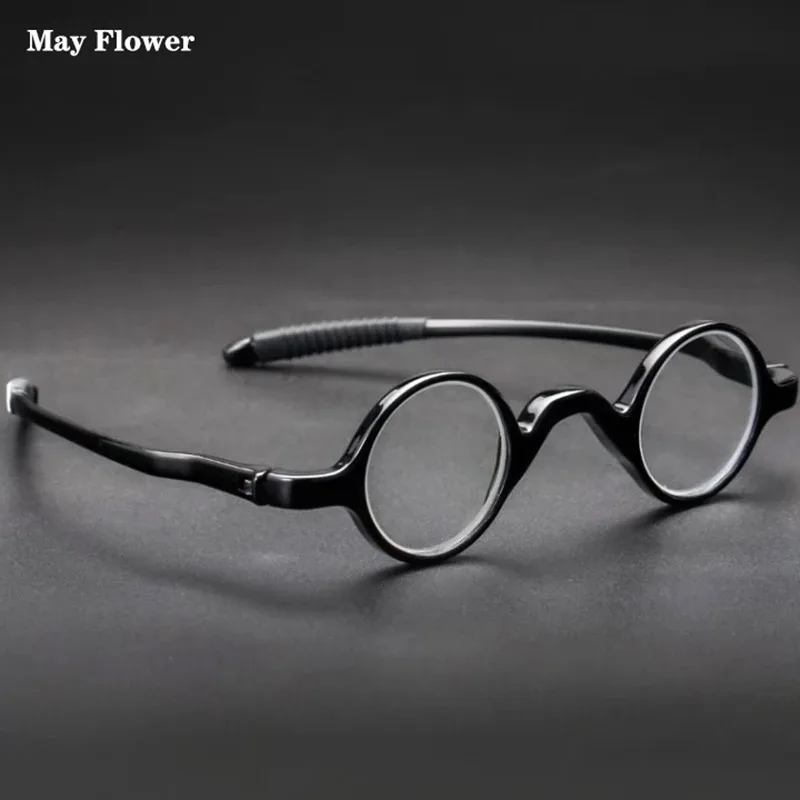 Faltbare Hyperopie Dioptrien Brillen Männer Mini Tragbare Lesebrille Metall Rahmen Mit Fall Presbyopie Glasse Frauen Leser +2