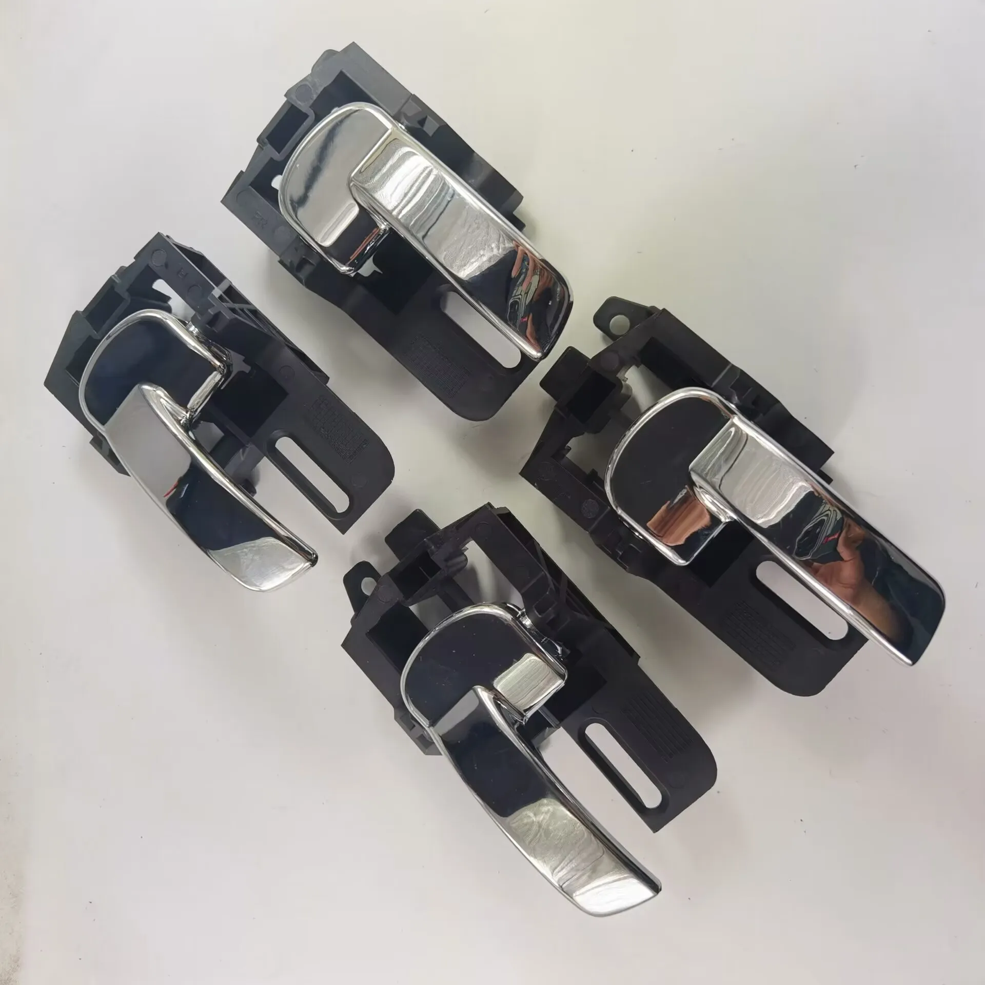 4x Door Handle Interior Inner Chrome Left Right For Nissan Qashqai J10
