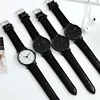 Men's Thin Strap Quartz Watch Leather Strap Minimalist Multicolor Watch Luxury Stainless Steel Dial Wristwatches reloj hombre 2