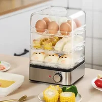220V Household Egg Cooker Automatic Power Off Egg Steamer Multifunctional Large Timed Three-layer Egg Steamer Breakfast Machine 2
