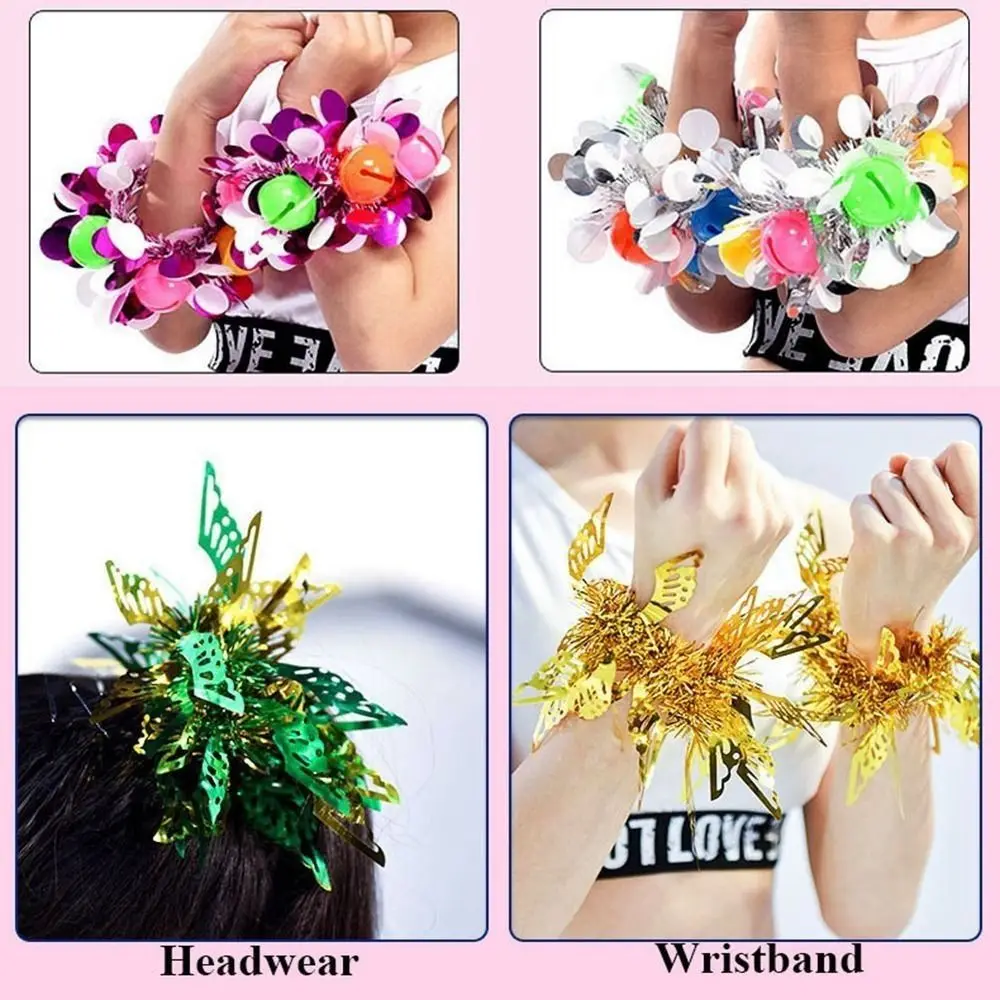 2pcs New Apply To Sports Sports Game Pompoms 10 Styles Cheap Practical Cheerleading Performance Flower Games Bracelet