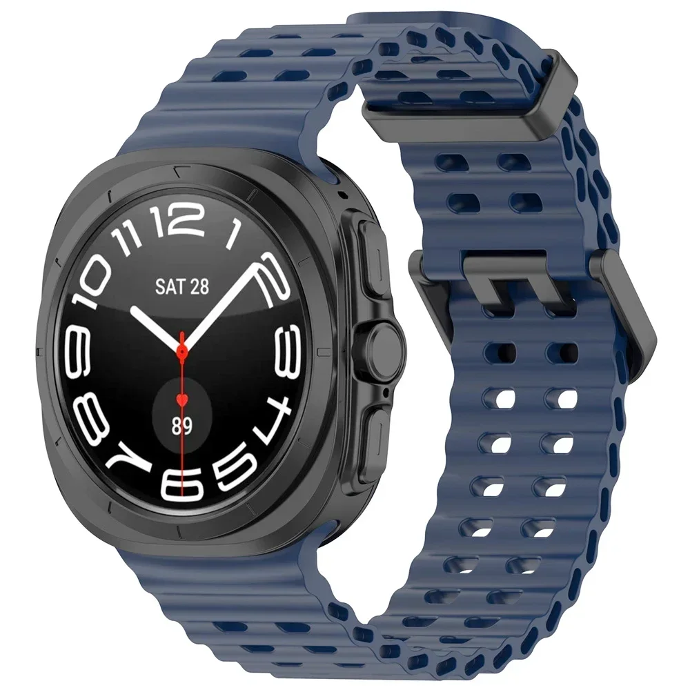Silicone Sport Band in Ocean Blue for Smartwatch Accessories