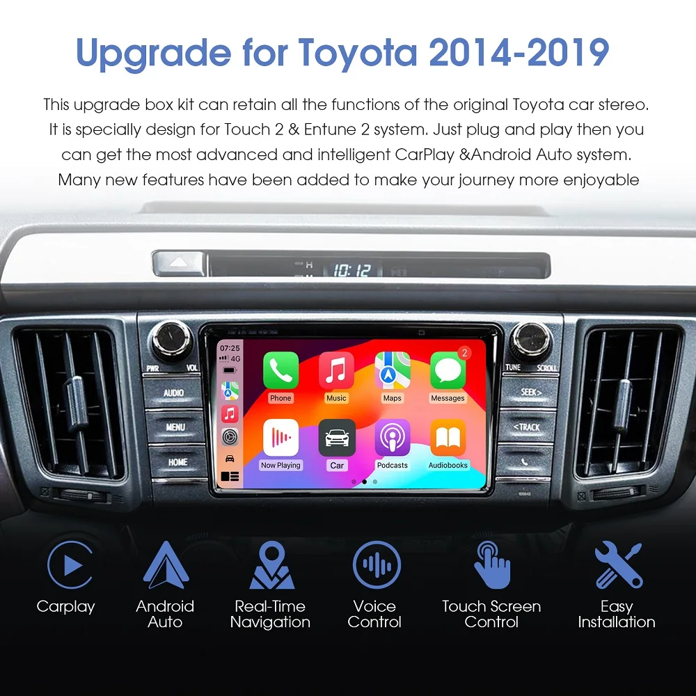 ワイヤレス Carplay Android Auto トヨタ用 Touch2 Entune2.0 2014