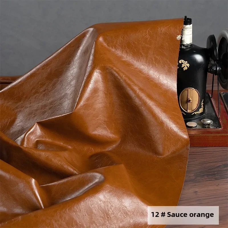 PU Leather Fabric Soft Clothing Designer Fabric Apparel Sewing Cloth for 50x138cm Diy Material