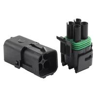4Pin 2.5mm GM Automotive Weather Pack Waterproof Connector Male Female Plug Socket DJ3041Y-2.5-11/21  For GM 3