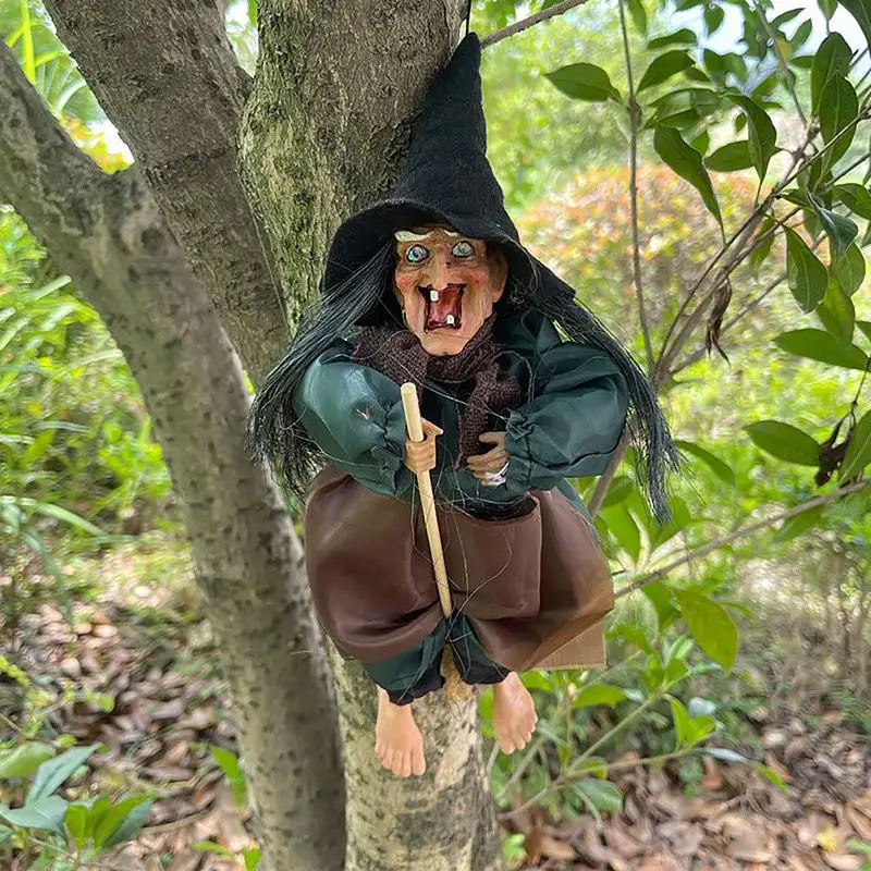 Sprechende Halloween-Hexe Mit Gruselfaktor - Animierte Deko Mit Spracherkennung Für Haus & Garten