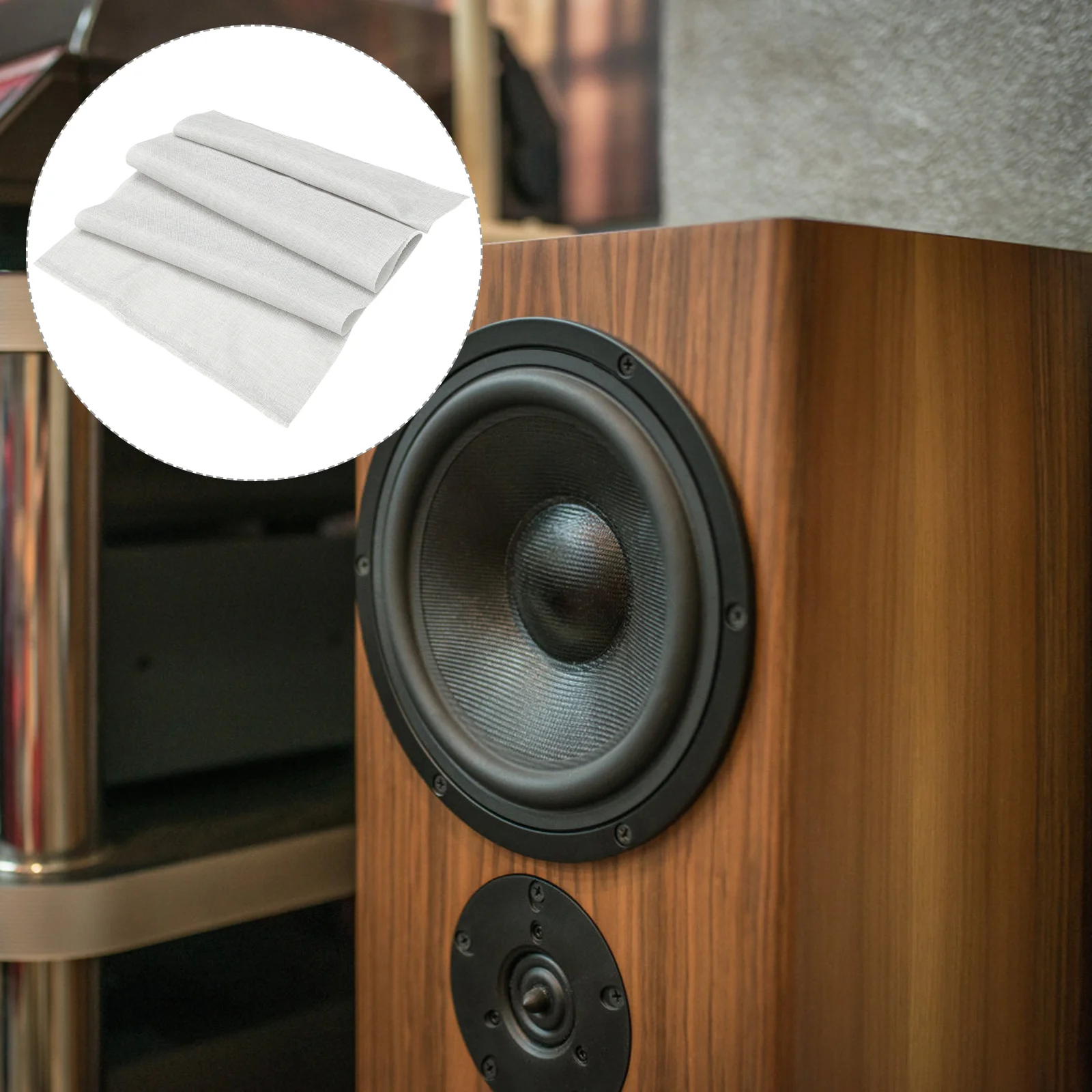 

Speaker Grille Stage Speakers Mesh Fabric Cloth Retro Replacement Home Linen Boombox Repair Net Netting