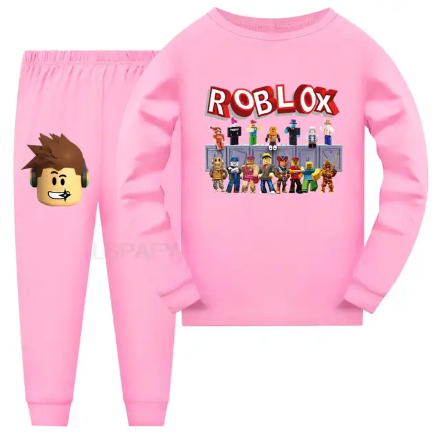 Kids Pajamas Sets Baby Girls and Boys Hot ROBLOX Pyjamas Cotton Clothes