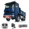 RTR LESU 1/14 RC Hydraulic Dump Truck 6X6 Remote Control Vehicle Dumper Smoking Unit Brushless Motor Hook Model Light Sound Set 1