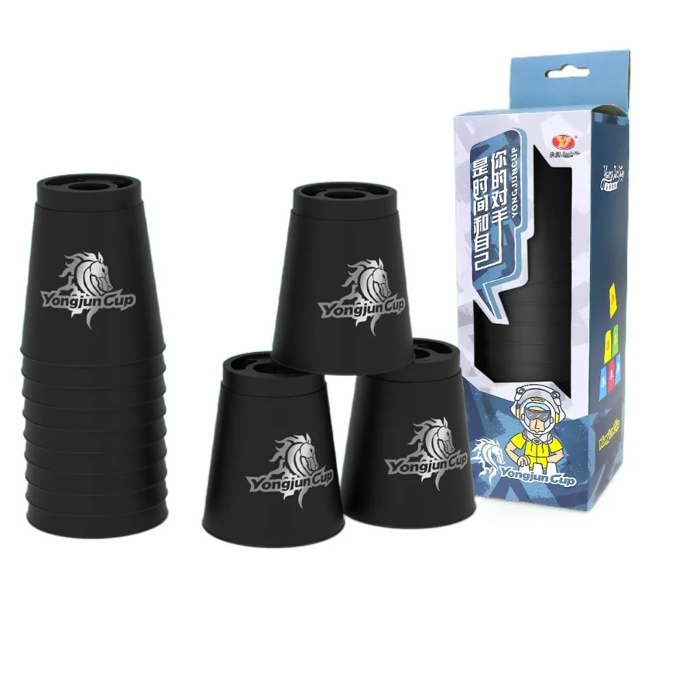 

12pcs/set Folding Cup Quick Stacks Cups Cups Educational Toy Sport Stacking Cups Plastic Colorful Sport Flying Racing Cup