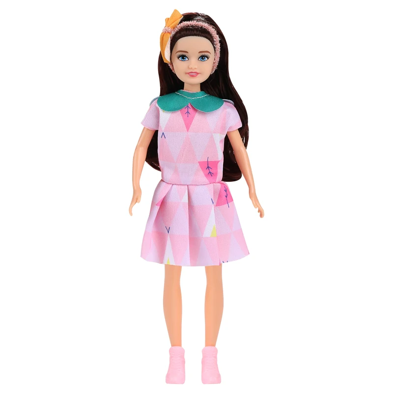 Kawaii Little Girls Fashion Dolls - 7 Inch Female Figures for DIY Playhouse Fun and Gifts