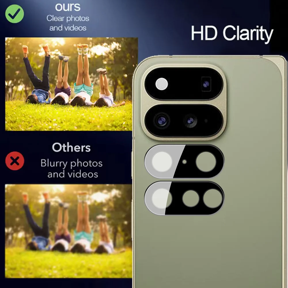 3D Full Screen Camera Glass Anti-Fall Lens Protector - 2 Pack