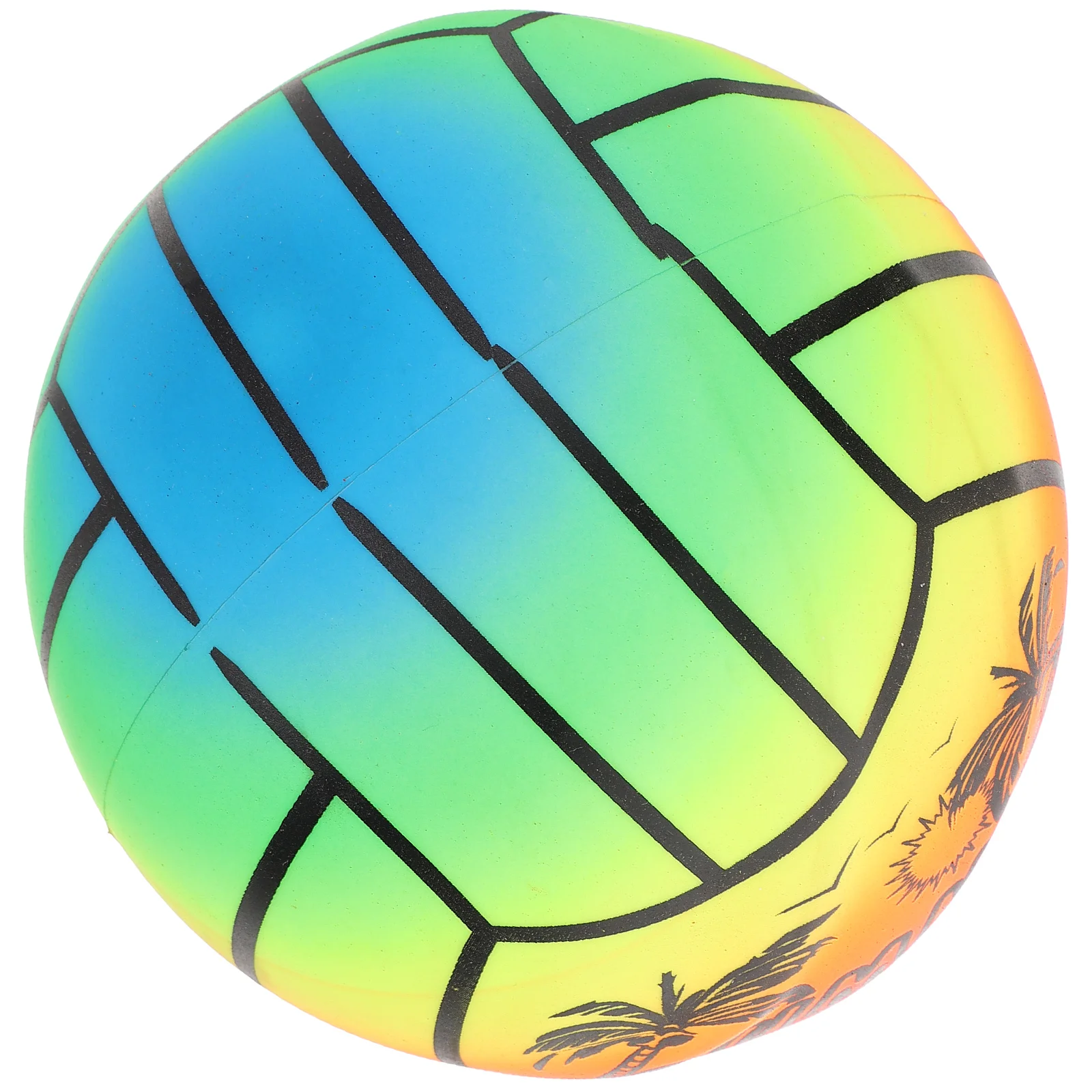 Thickened Rainbow Pvc Volleyball Children's Inflatable Toy Indoor and Outdoor Sports Equipment Beach Balls Large