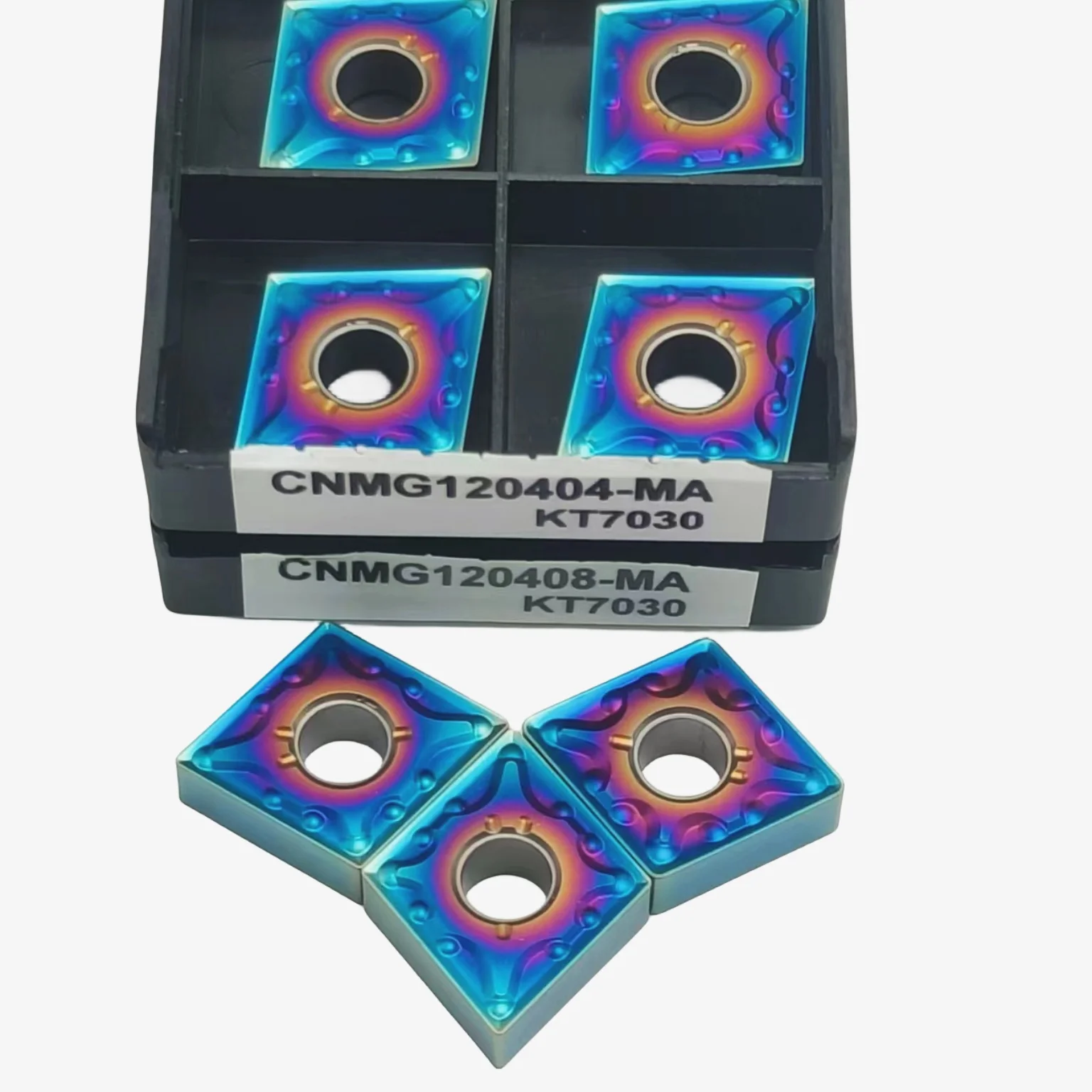 

10 шт., твердосплавные Токарные пластины CNMG120404 CNMG120408 MA KT7030, токарные инструменты CNMG 120404 120408, металлические детали