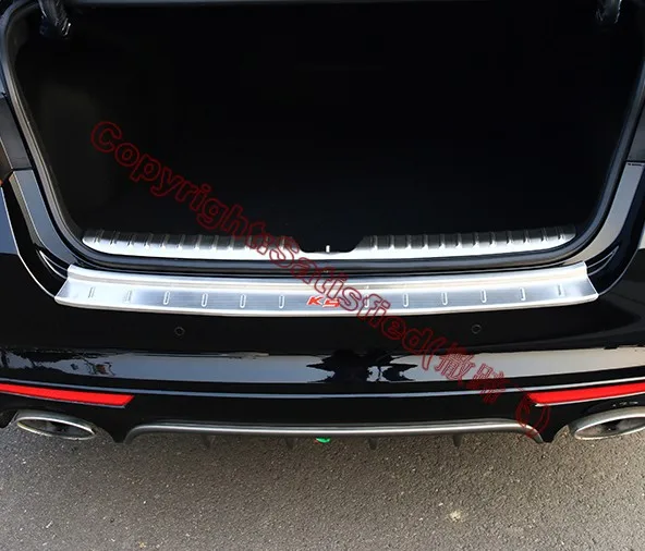 

Stainless Steel Inside & Outside Rear Bumper Sill Protector Trim For KIA K5 Optima 2016 2017 Car Accessories Stickers