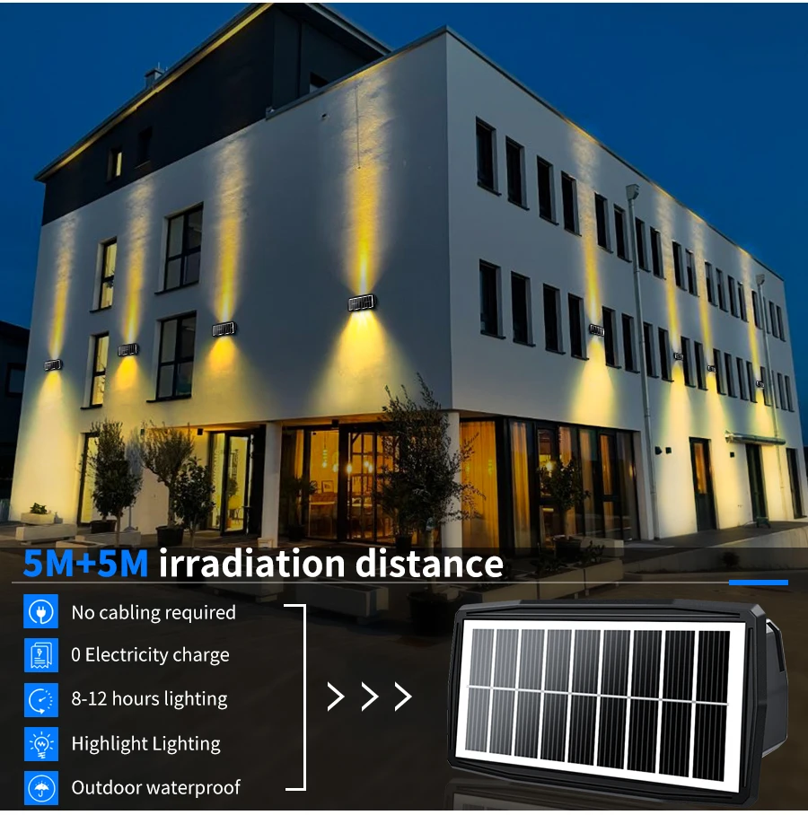 Decorative Solar Wall Lights Solar Garden Step Stair Lights IP65 Waterproof RGB White Warm White Colorful Outdoor Solar Light