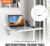 Wall Mounted Folding Table, Wall Mount Drop Leaf Tables, Wooden Floating Desk for Dining, Laundry Room, Office 2