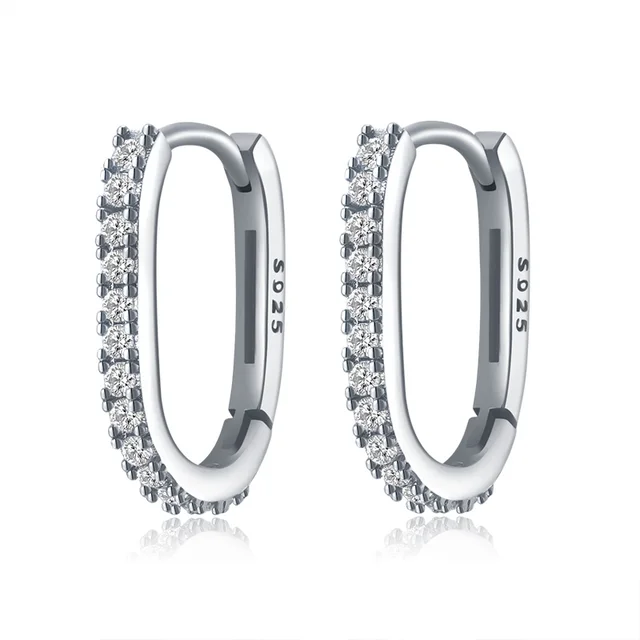 2022 Trend Gold Hoop Earrings For Women Luxury Fine Small Silver Color Huggie Earring Designer Origin Minimalism Fashion Jewelry HES4