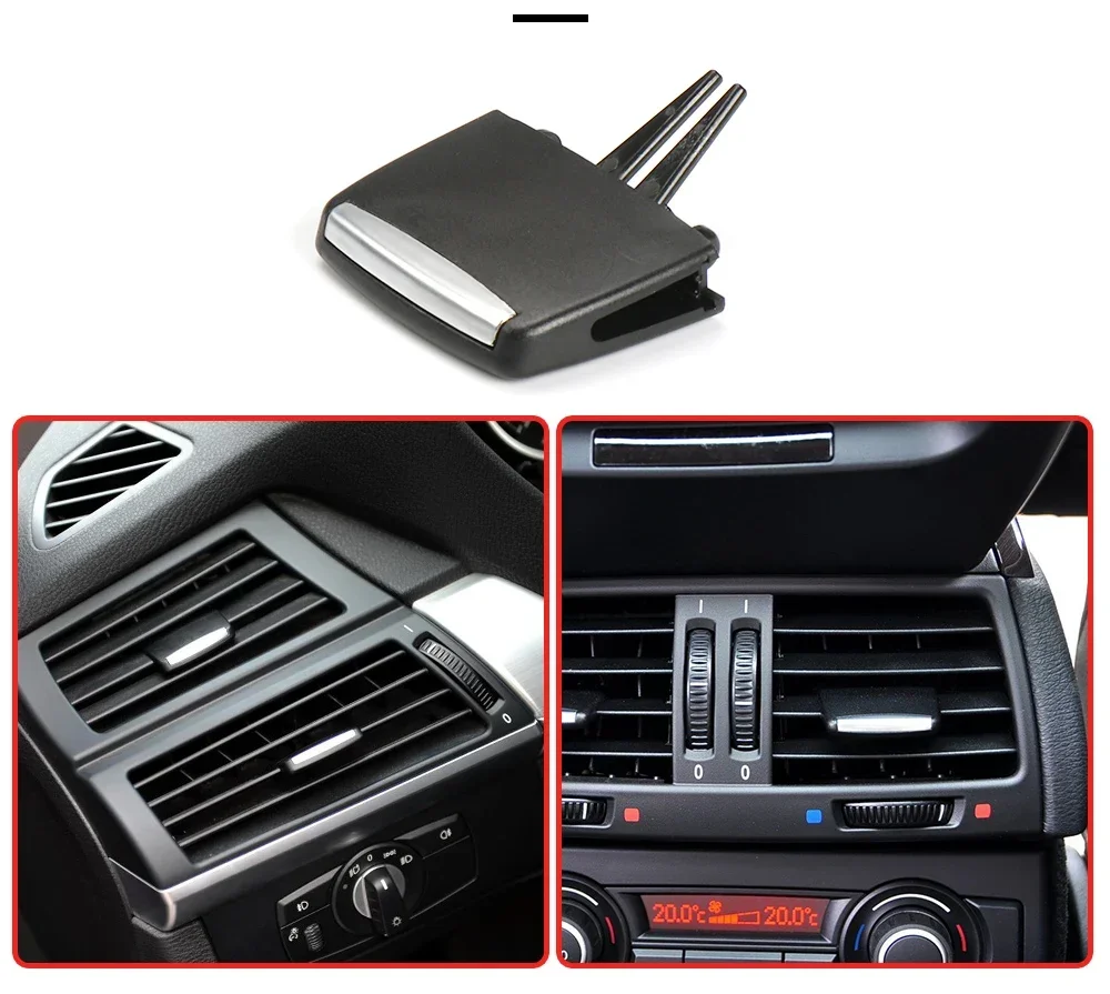 1pc Entlüftung auslass laschen clip hintere Reihe Frischluft gitter clips für BMW x5 e70 1/2-1/2x6 e71 2005-2014 2006 – Detail 4