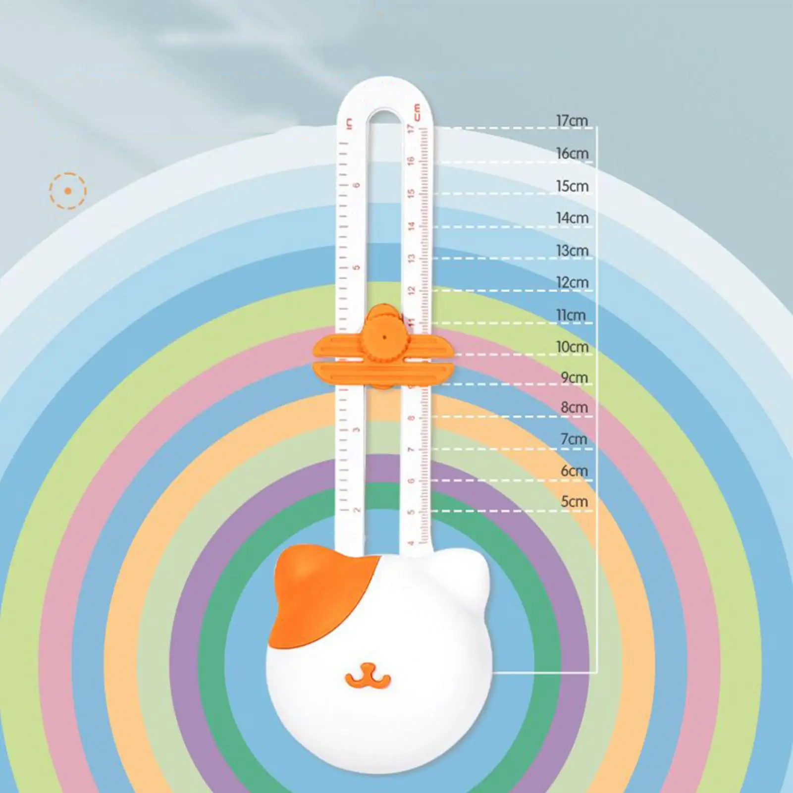 Circle Paper Cutter Cat Shape Card Cutting Tool With Adjustable Diameter Christmas Card Making Trimmer Cutter For Scrapbookers