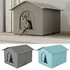 Outdoor Cat House Foldable Warm Pet Cave for Winter Waterproof Rainproof Kitten Cave Pet Tent Bunny Bed for Feral Cat Puppy 1