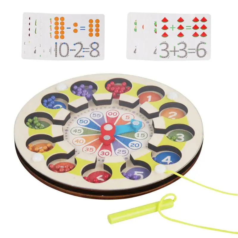 

Магнитный лабиринт с цветным и подсчетом, деревянные игрушки Монтессори для 3-летнего возраста, магнитный лабиринт с сортировкой и подсчетом цветов для малышей