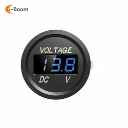 Waterproof LED Digital Voltmeter Display for Vehicle Battery Monitoring (Blue)