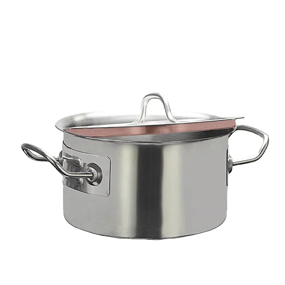 

2.7/3.7L Stainless Steel Multipurpose Pot Double Ear Compound Bottom Sauce Pot Stew Pan Baking Milk Pot Home Kitchen Cooking