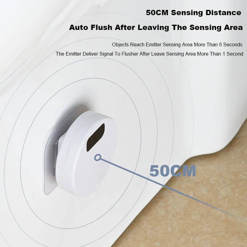 Non-Contact Smart Toilets Flush Sensor Button Infrared Induction Toilets Sensor Flushers Waterproof For Toilet Flush Switch