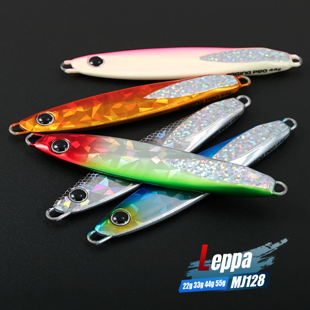 JIGGING PRO Leppa Jig 22g 33g 44g 55g Ufer-Wurfjig Salzwasser-Angelköder für Bonito, Amberjack, Königsfisch, Thunfisch – Detail 1