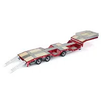 RC Metal Trailer 1/14 Scale 3 Axles Extendible Trailers for Remote Control Tractor Truck Car DIY Models with LED Lights TH24281 2