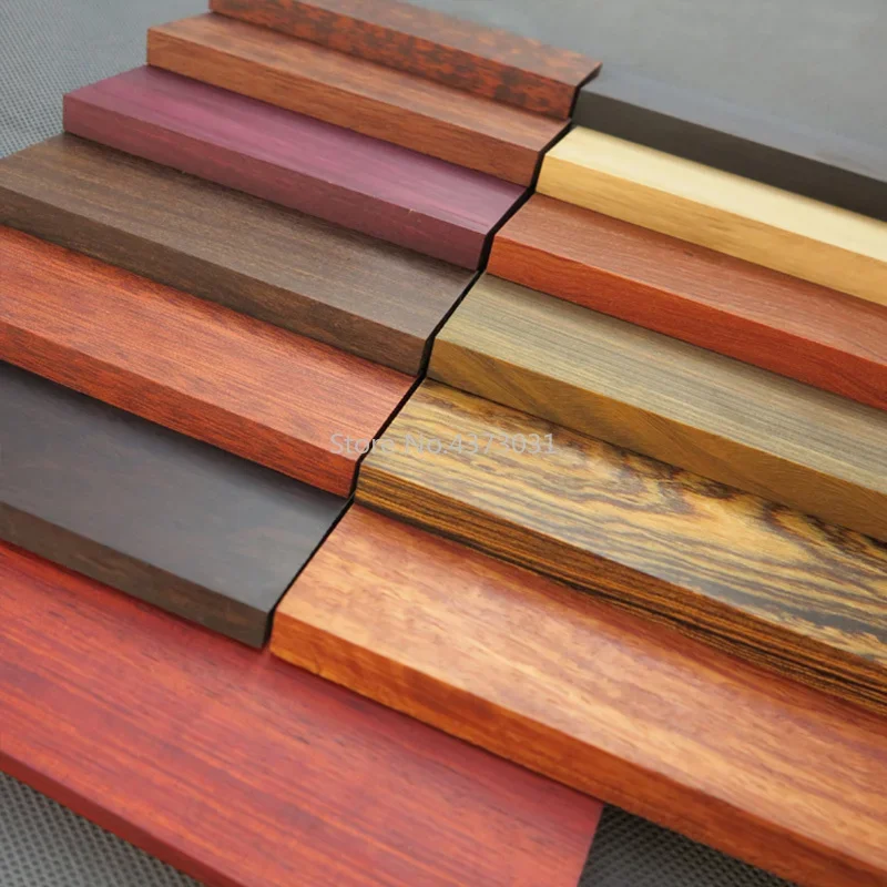 1piece DIY knife handle material Various kinds of wood for handicraft materials 120x40x10mm 3
