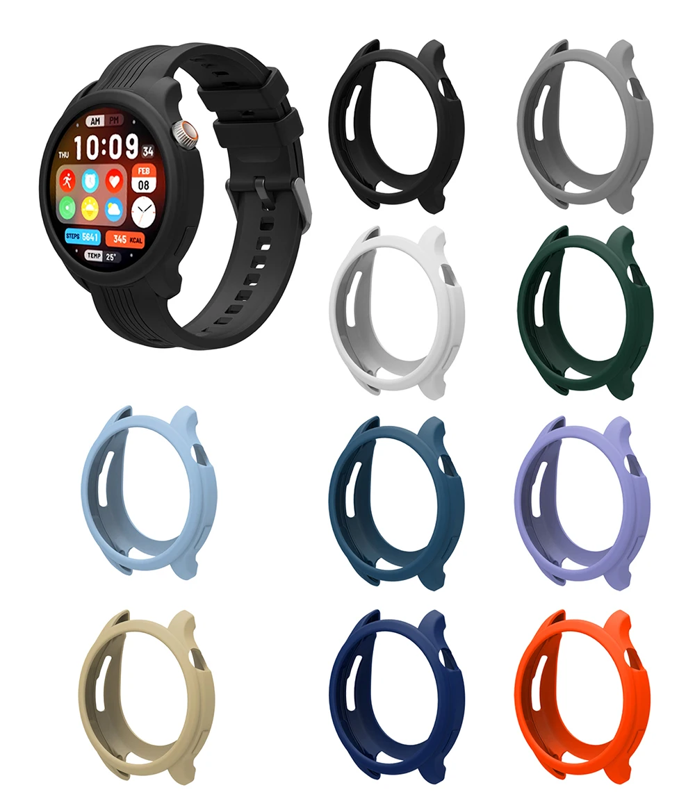 Silicone Strap with Protective Case Cover