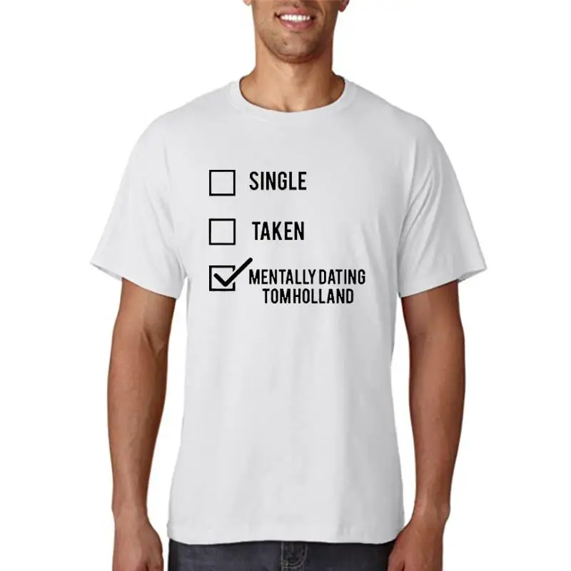 

Men Women Novelty Slogon T-Shirt - Single Token Mentolly Doting Tom Hollond S-4XL