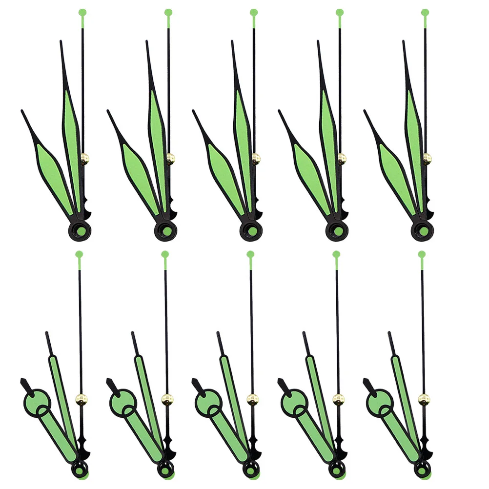 

Luminous Clock Hands Aluminum Glow The Dark Clock Arms 10 Sets Quartz Clock Needles Wall Clock Repair Kit Clock