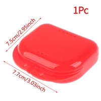 Boîte de rangement pour prothèses dentaires, étui pour protège-dents, conteneur en plastique pour hygiène buccale, plateau pour appareils dentaires, 1 pièce 2