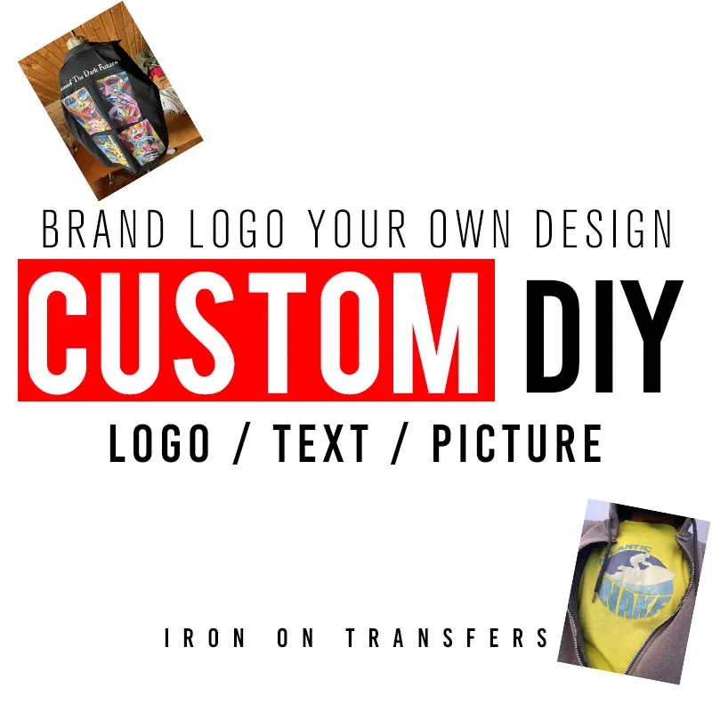 CustomBrandLogoIronOnTransferForClothingDIYALevelWashableT