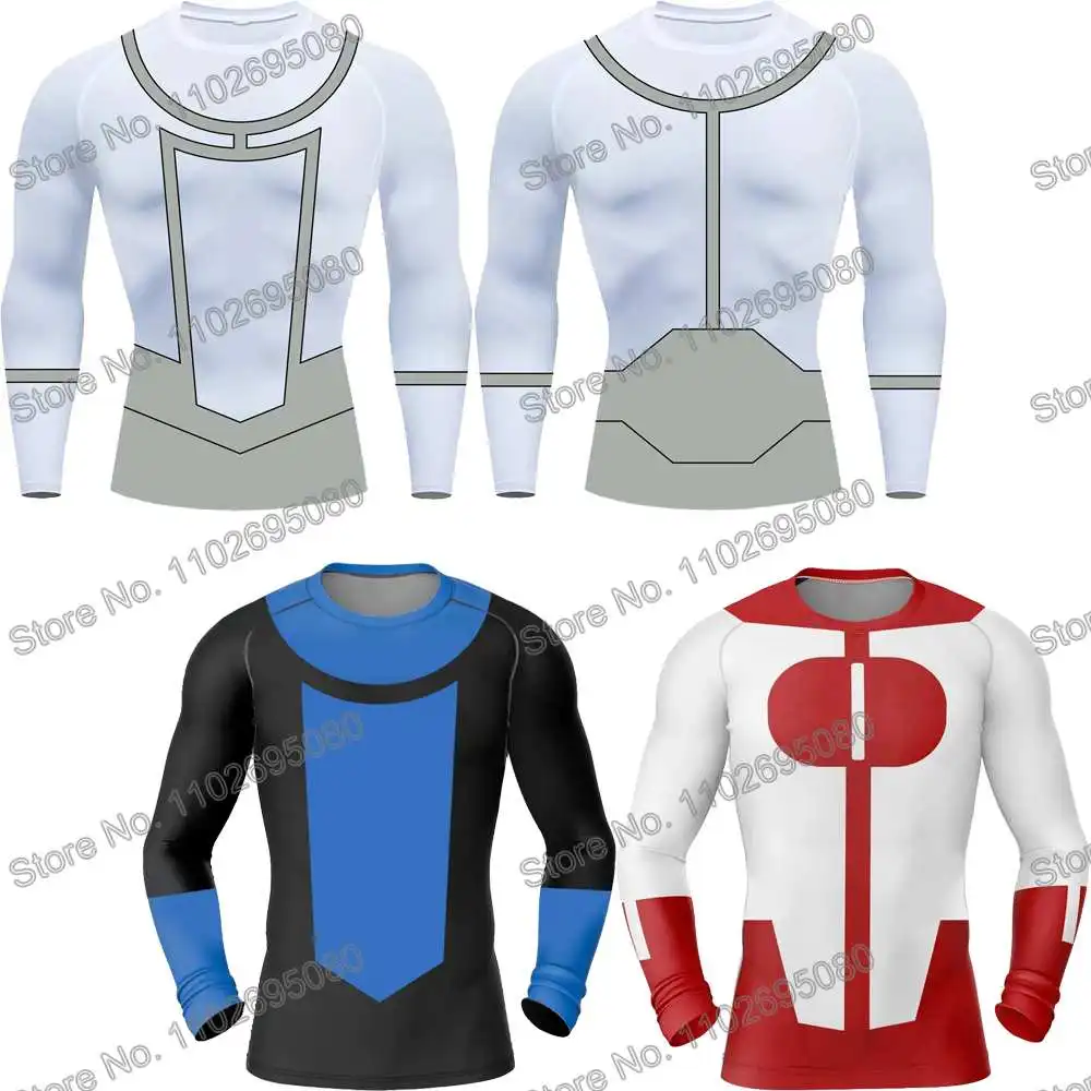 Invincible Diving T-Shirt Tight Rash Guard BJJ MMA Swimwear Men Surf Clothing Beach Floatsuit Women Long Sleeve GYM Tops Sports