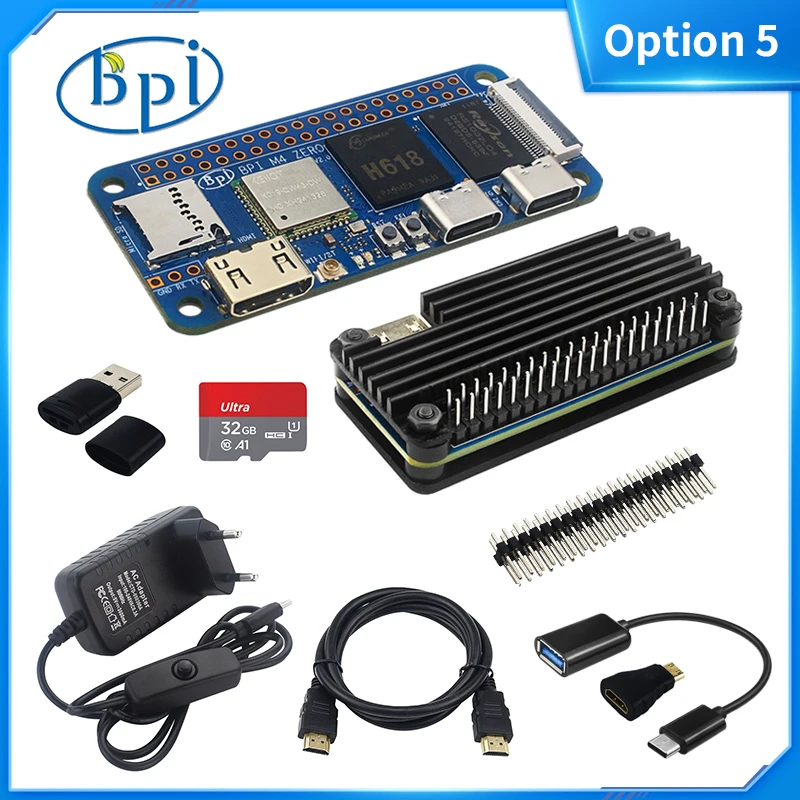 Banana Pi BPI-M4 Zero 4/2G LPDDR4 RAM 32/8G eMMC Allwinner H618 Quad-core Cortex