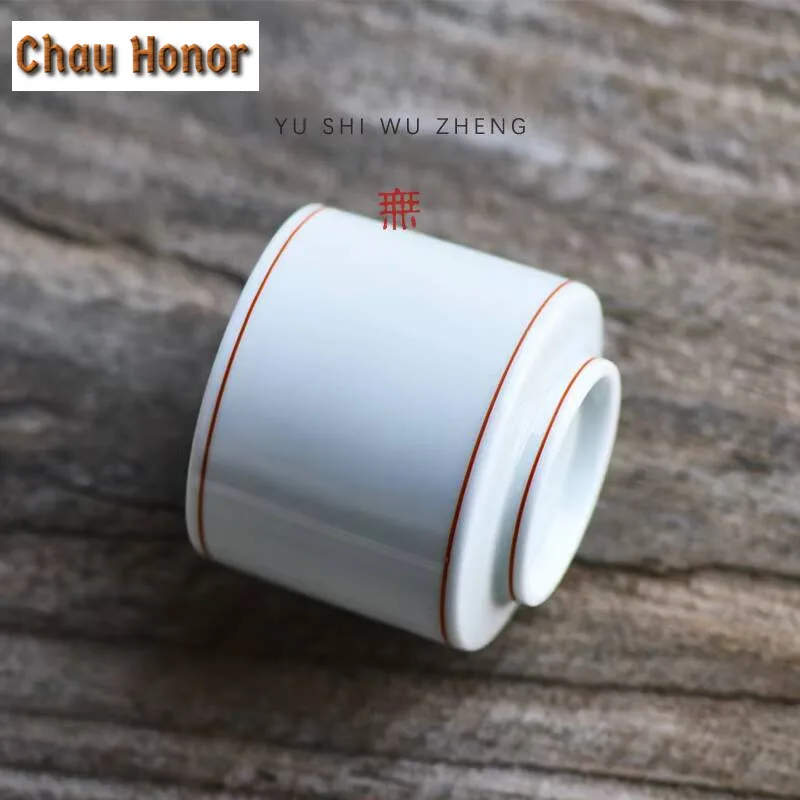 120ml Dunhuang Wall Painting Tuan Fan Ceramic Teacup Creative Large Straight Mouth Cup Antique Puer Tea Bowl Coffee Mug Teaware