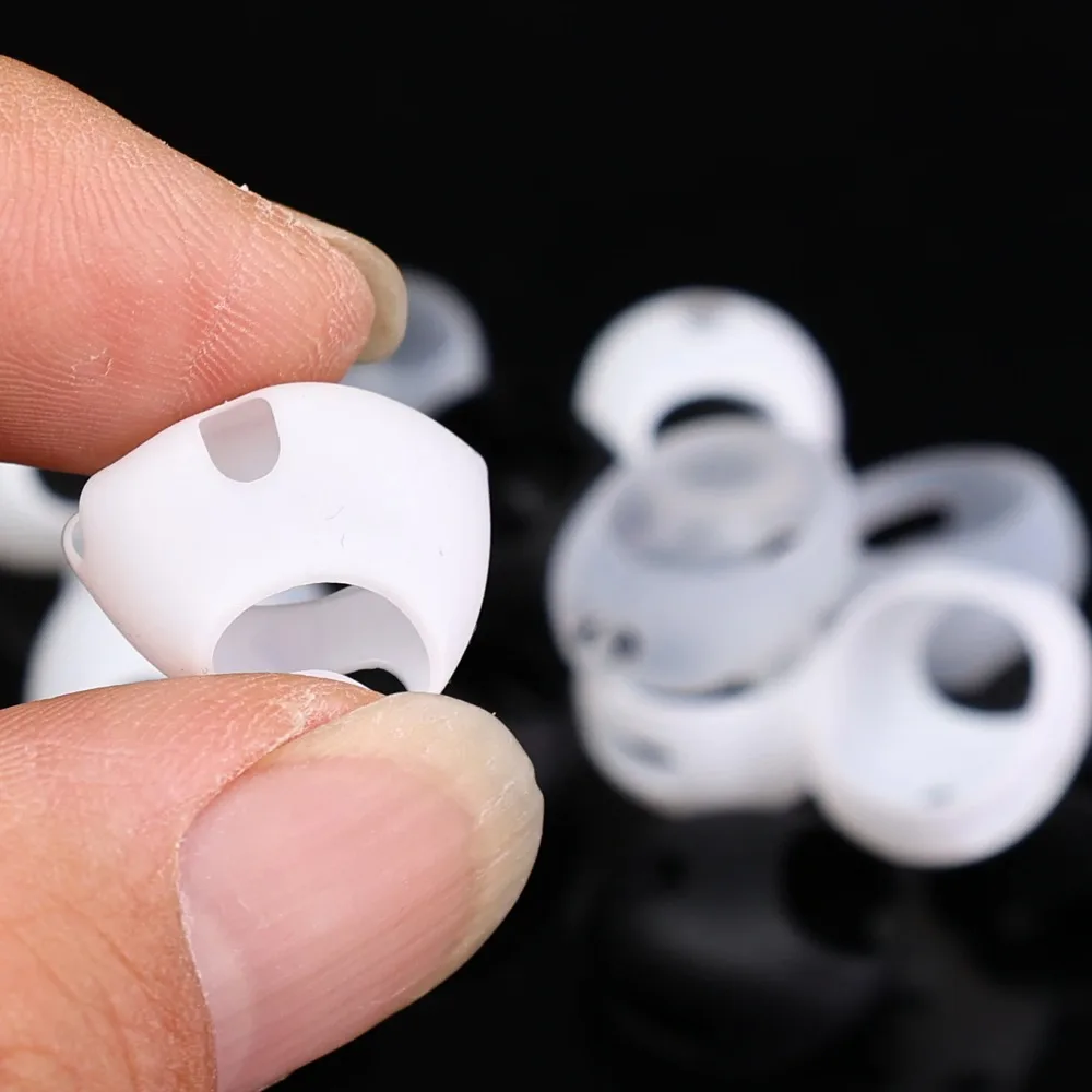 Silicone Eartips Cap - Ultra Thin Anti-Slip Protective Earbuds Cover (1-6 Pairs)